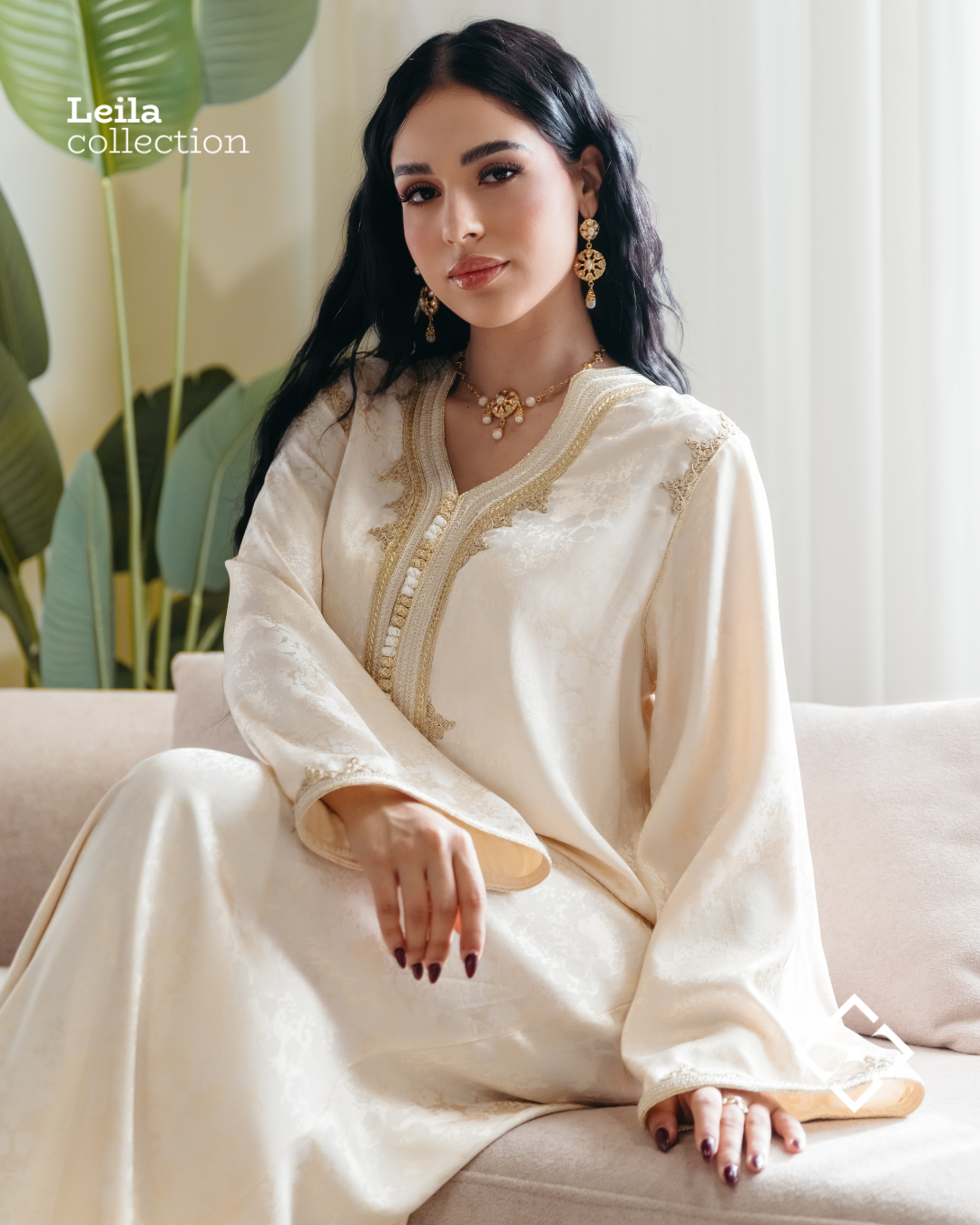 Robe Leila Blanc cassé