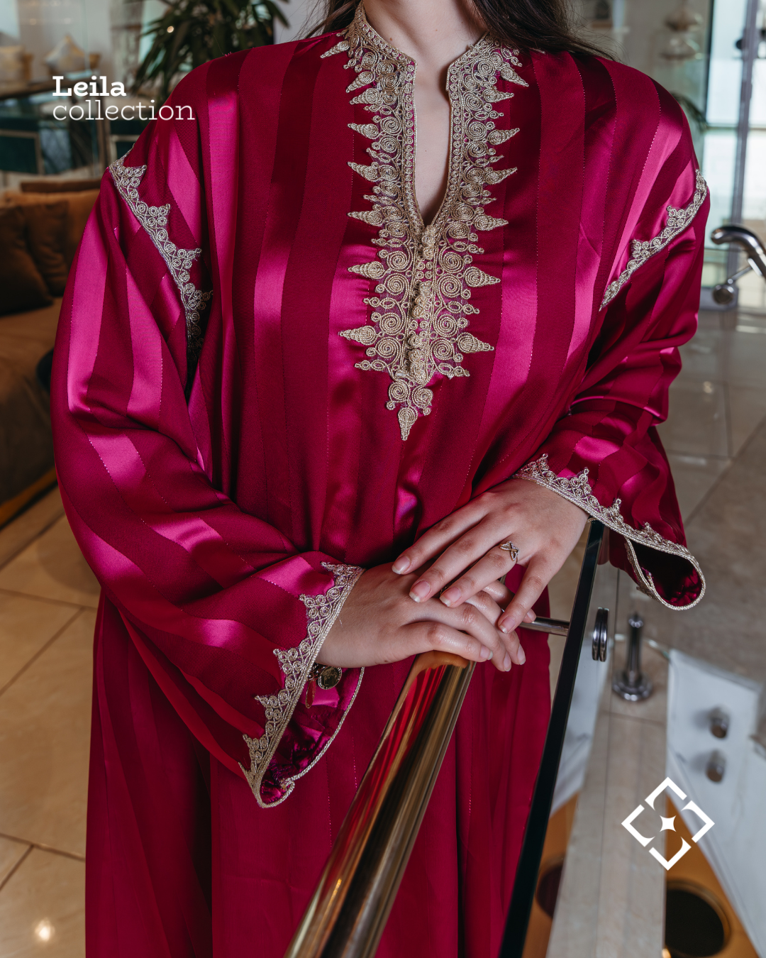 Robe Djawhara rose fushia