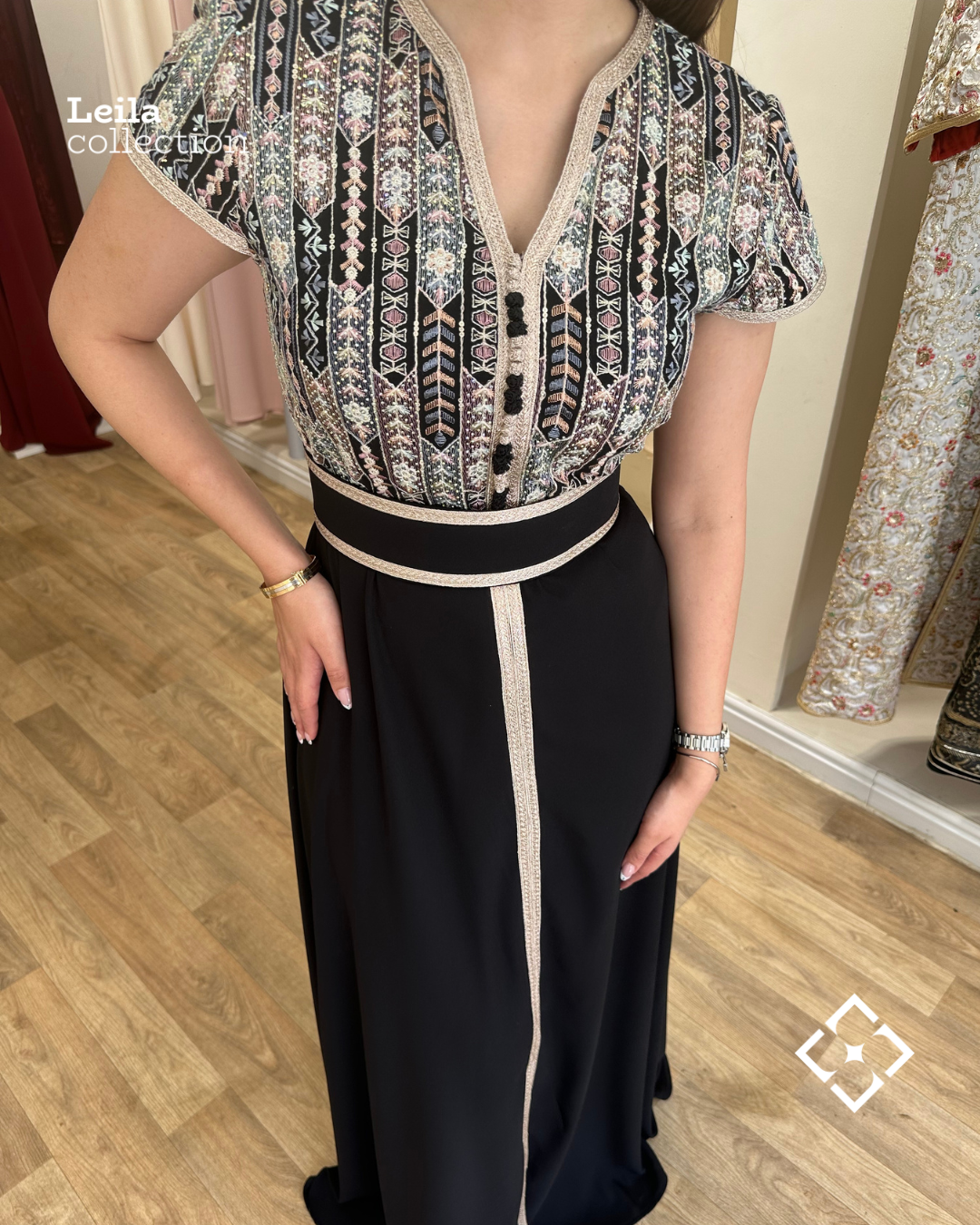 Caftan Sara noir