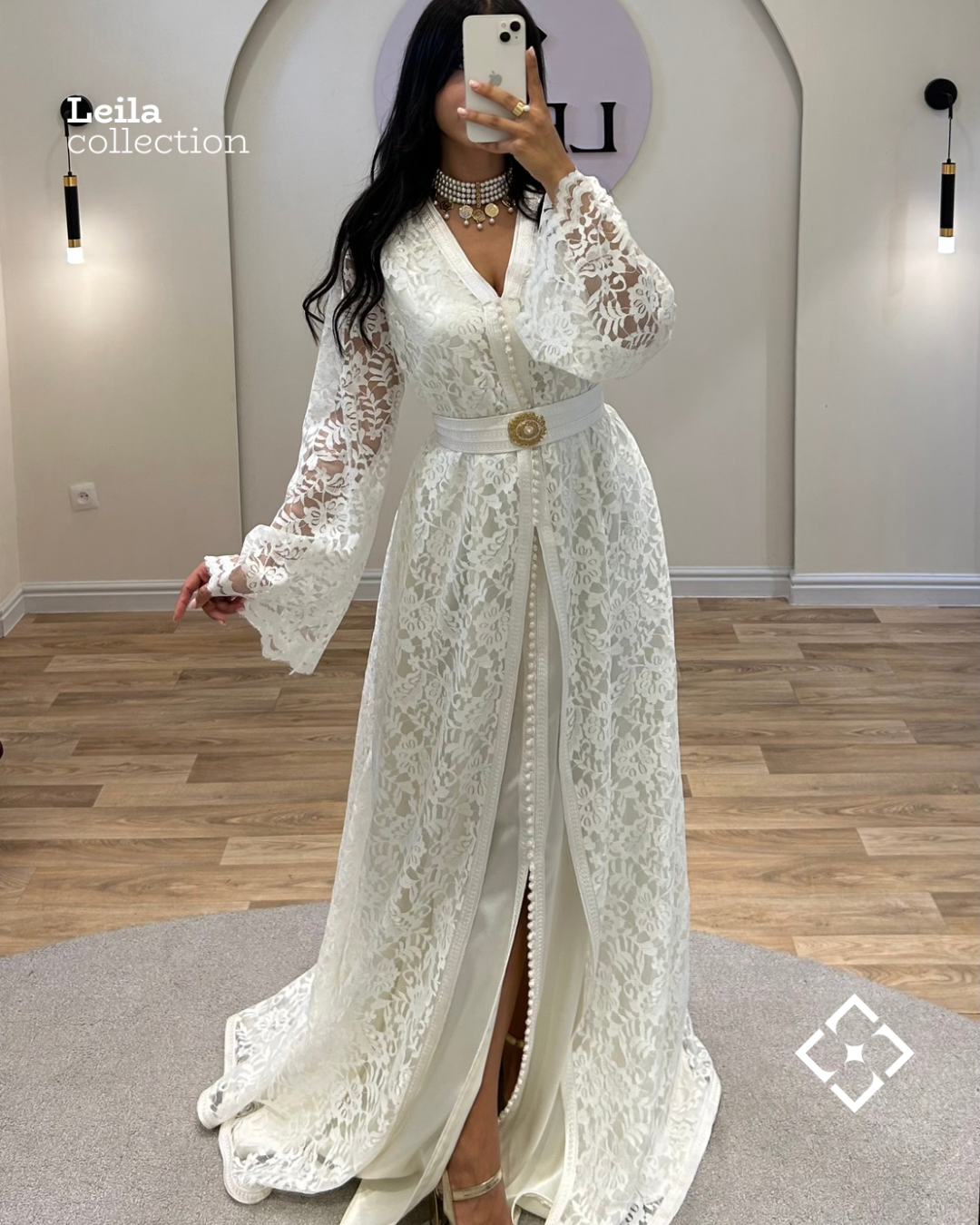 Caftan Amira blanc