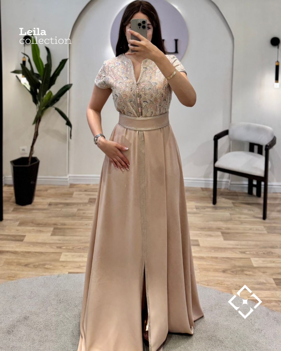 Caftan Sara rose