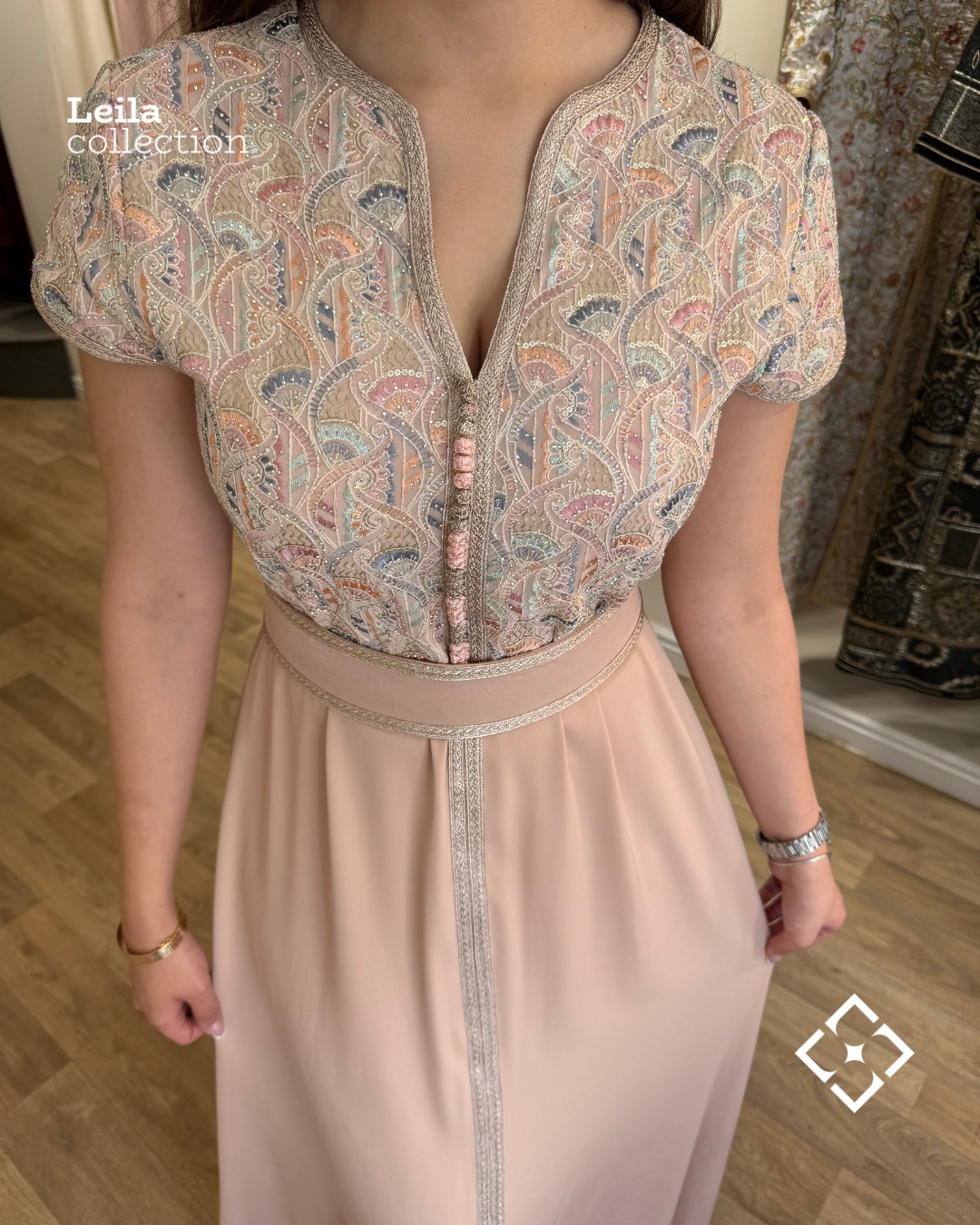 Caftan Sara rose