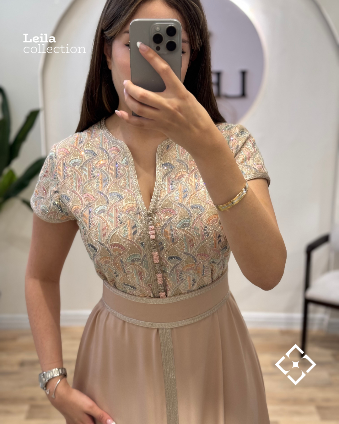 Caftan Sara rose