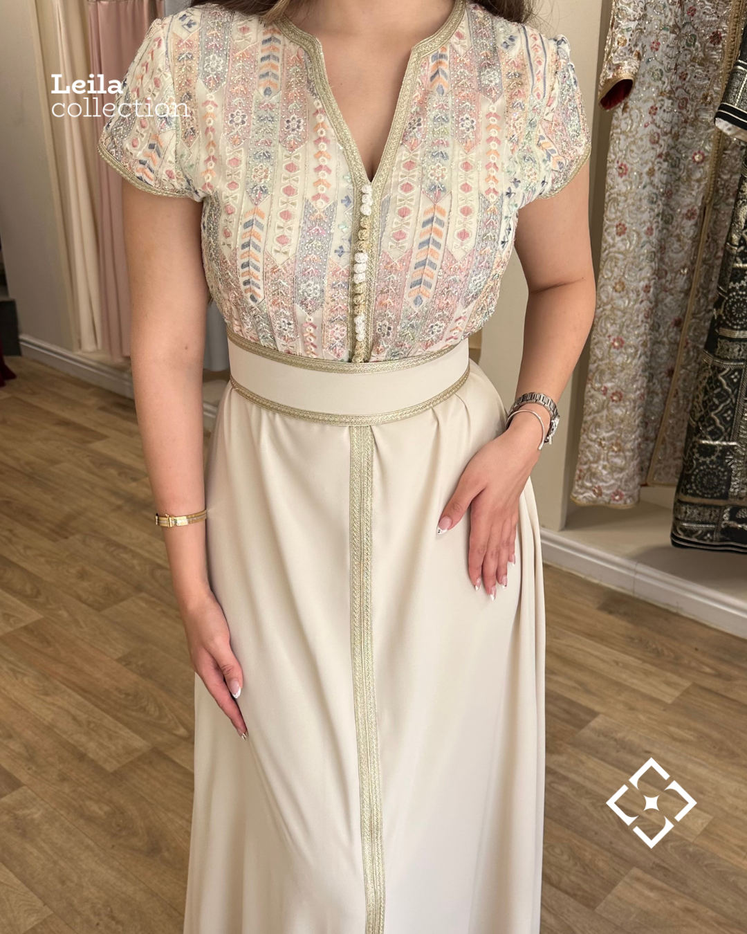 Caftan Sara blanche