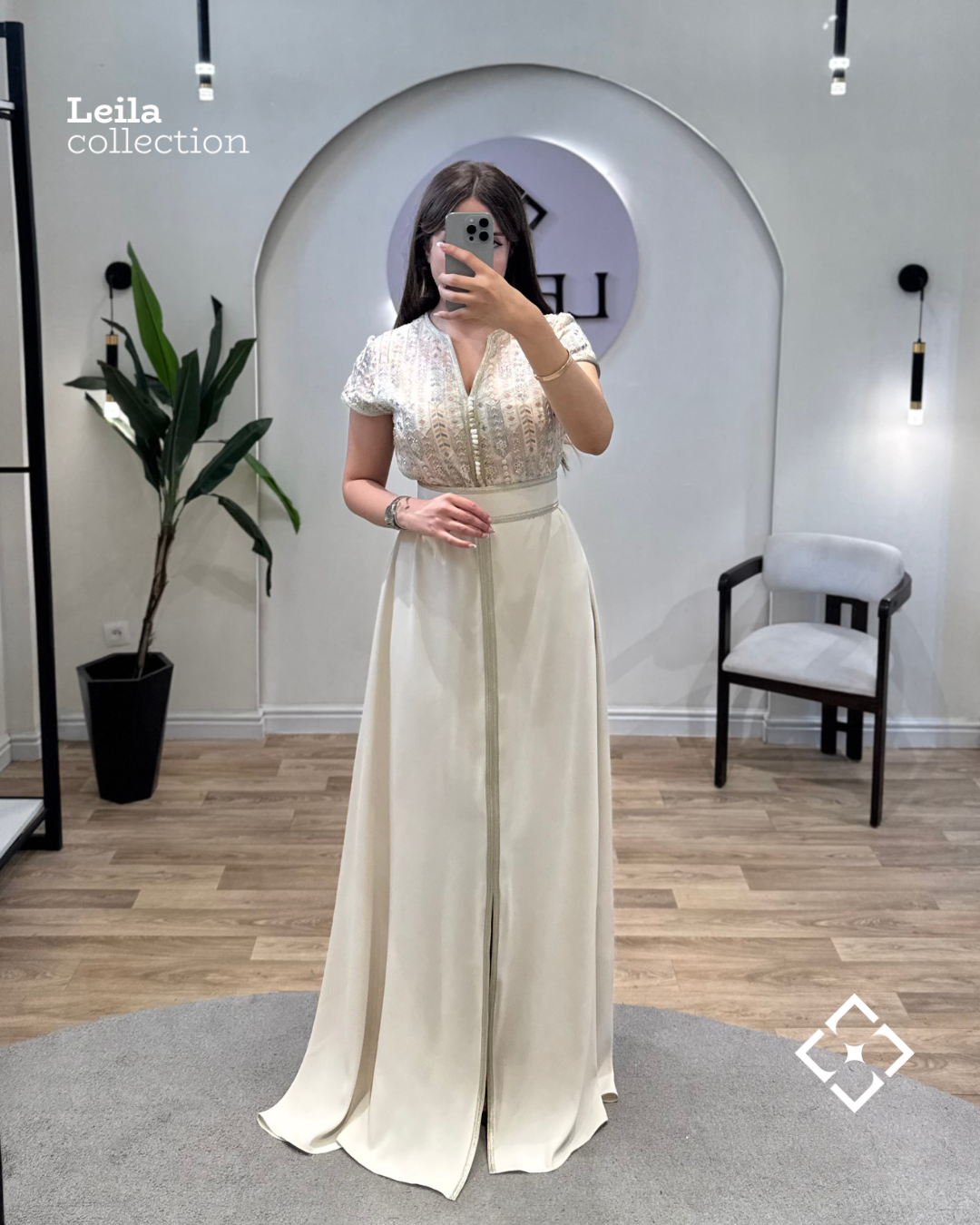 Caftan Sara blanche