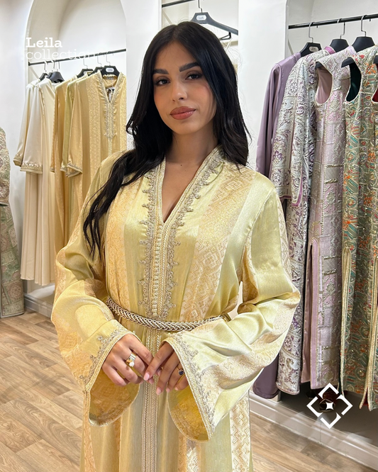 Caftan Jawhara Vert clair