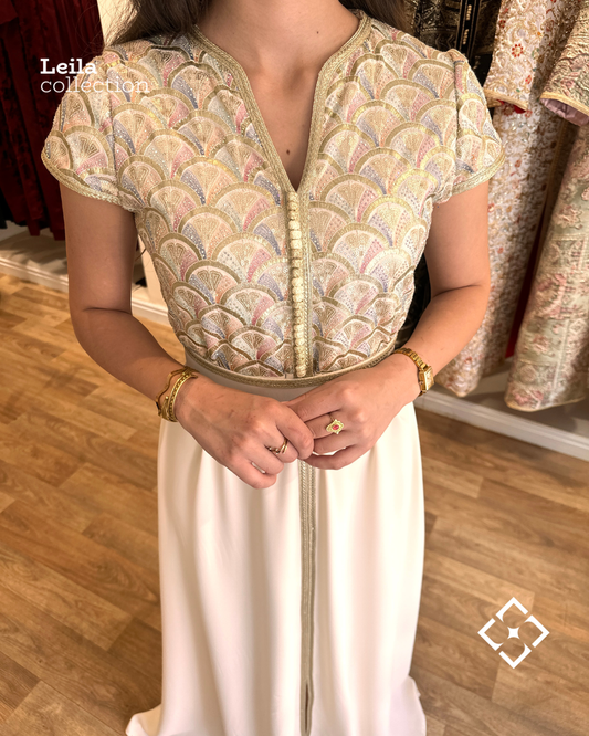 Caftan Sara blanc